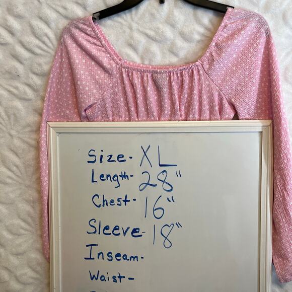 Art class brand size XL pink poplin type material midi dress - Picture 6 of 6